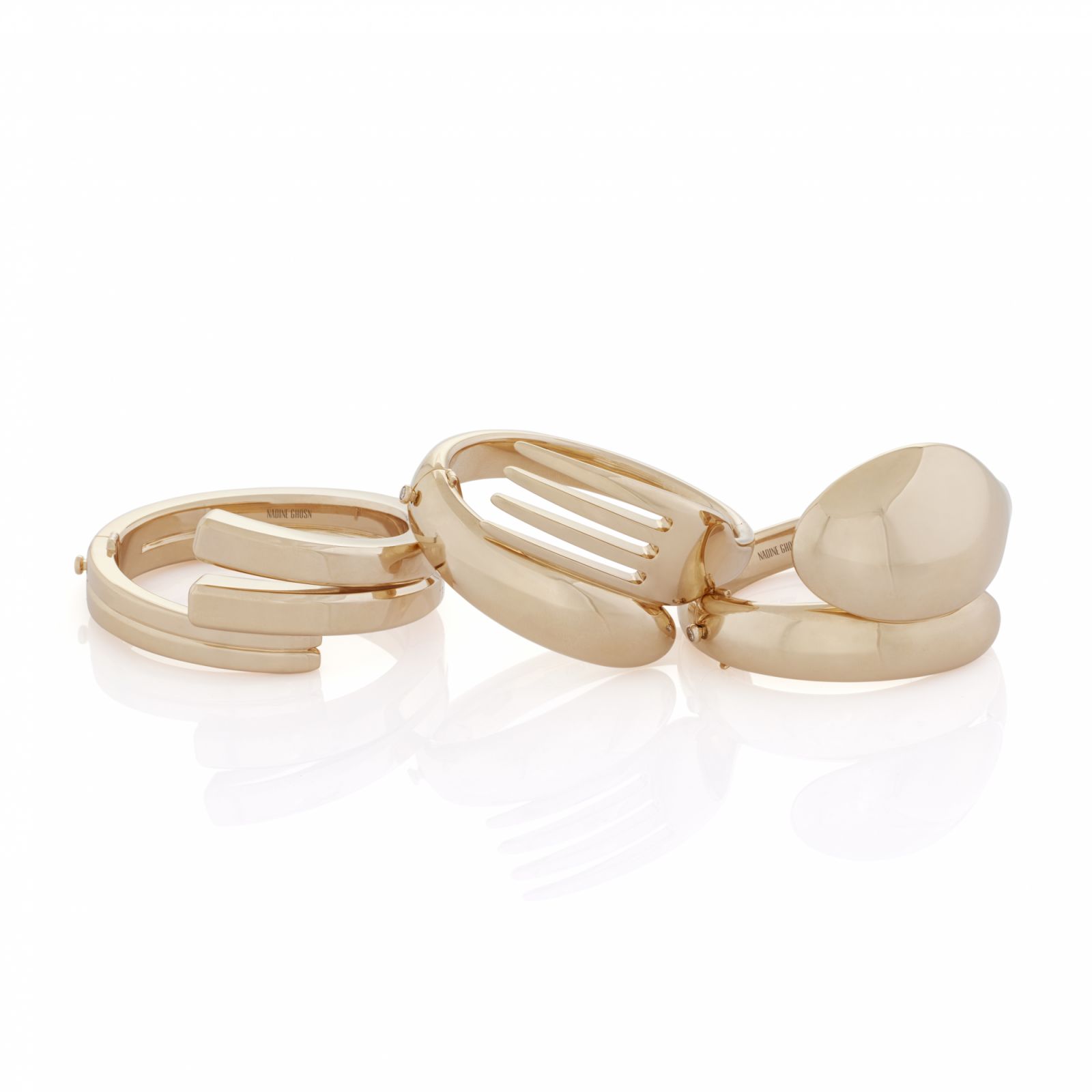 Bracelet inspired by forks and spoons (Photo: courtesy of Nadine Ghosn)
