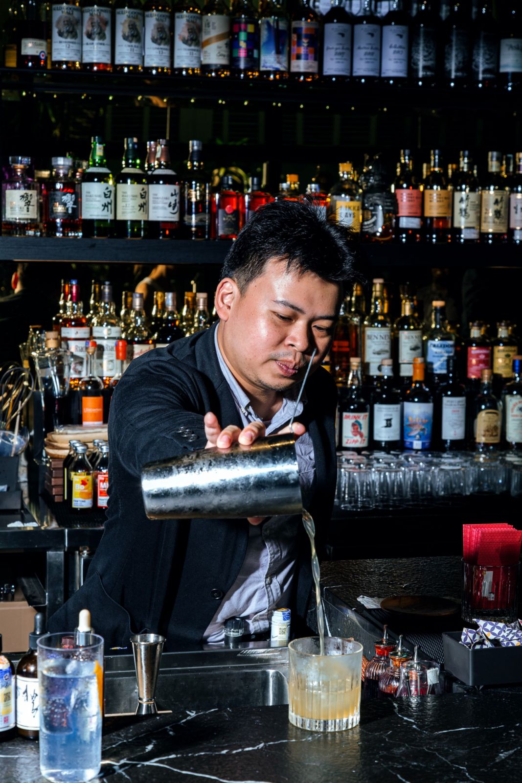 Chris Chai, head bartender at Bā Kazu by 61Monarchy