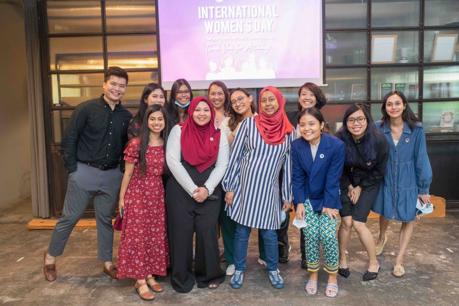 The Codette Project team at the launch of its Success Looks Like This photo exhibition on International Women's Day 2022 (Photo: The Codette Project)