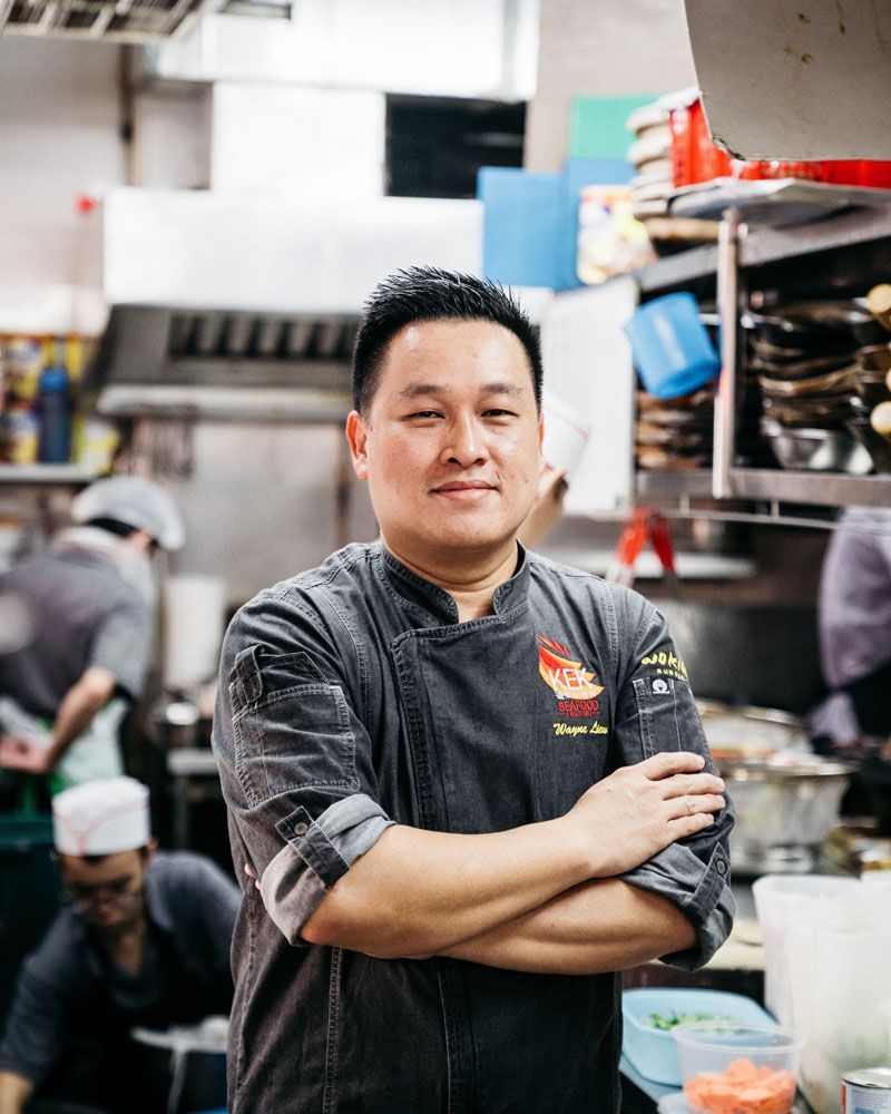 Wayne Liew, the third generation chef-owner of Keng Eng Kee Seafood