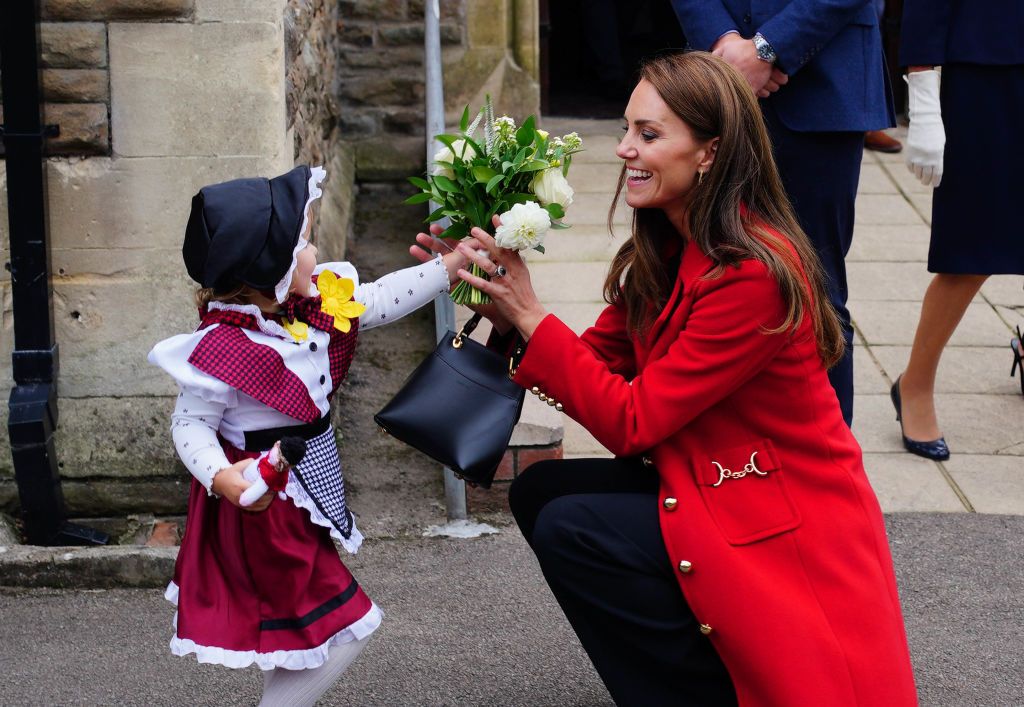 英國凱特王妃幾度以Grace Han Love Letter手提包出席公開活動(Photo: Getty Images)