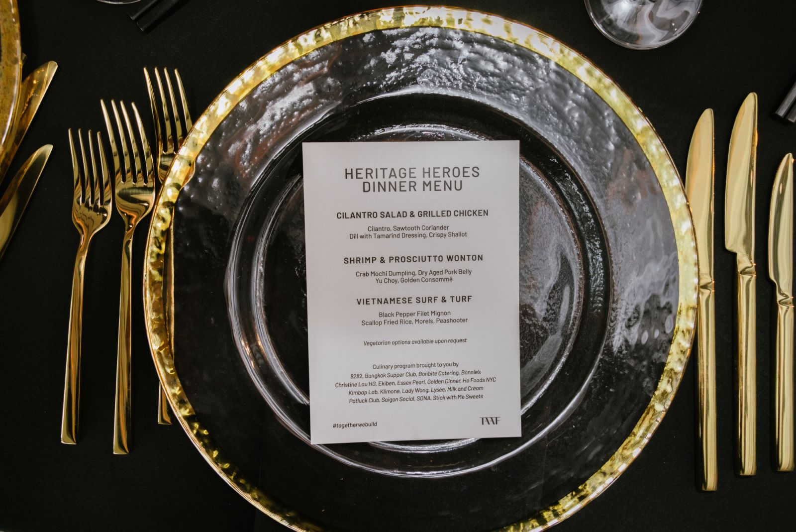 The menu curated by NYC’s top AAPI chefs (Photo Krisanne Johnson)