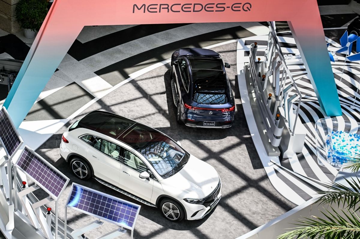 『Mercedes-EQ 純電先鋒特展』暨新車發表會,今於Bellavita 寶麗廣塲盛大開展。(Photo: Mercedes-Benz)