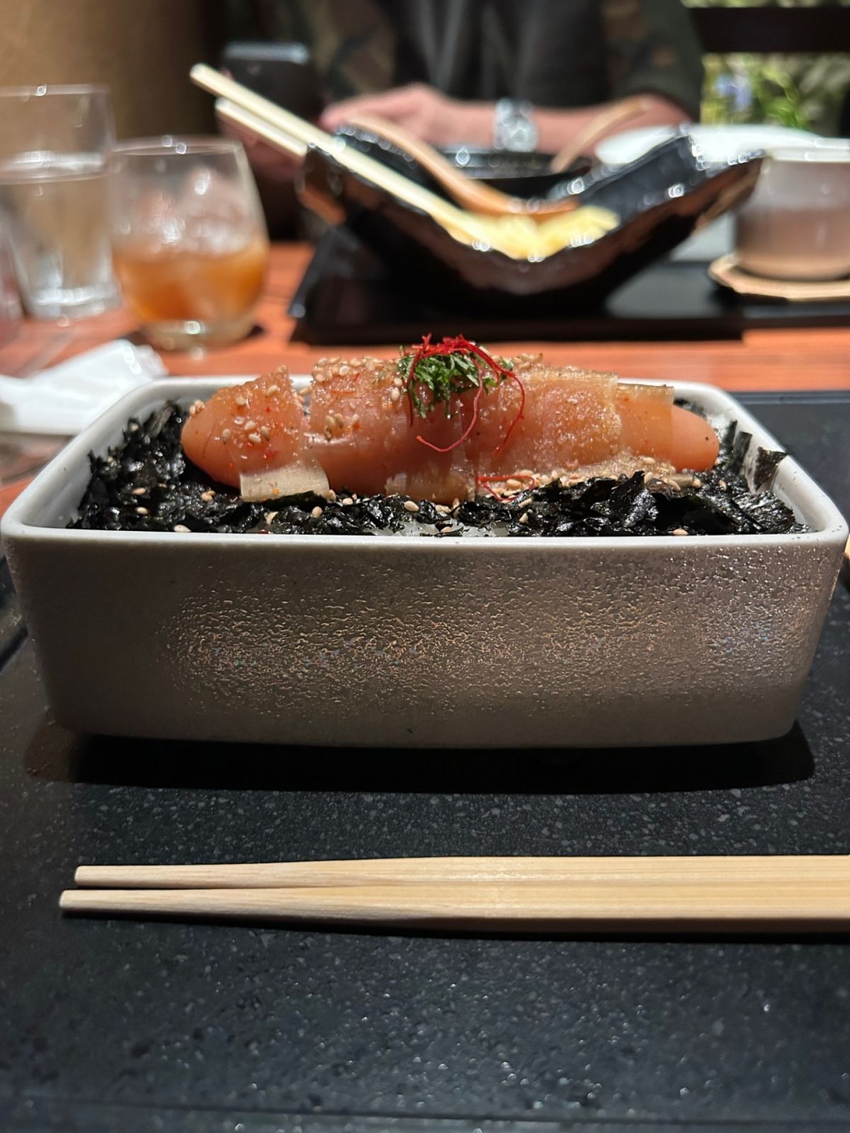 Fukuoka Japan Guide by Angelo Comsti Mentaiko with seaweed rice