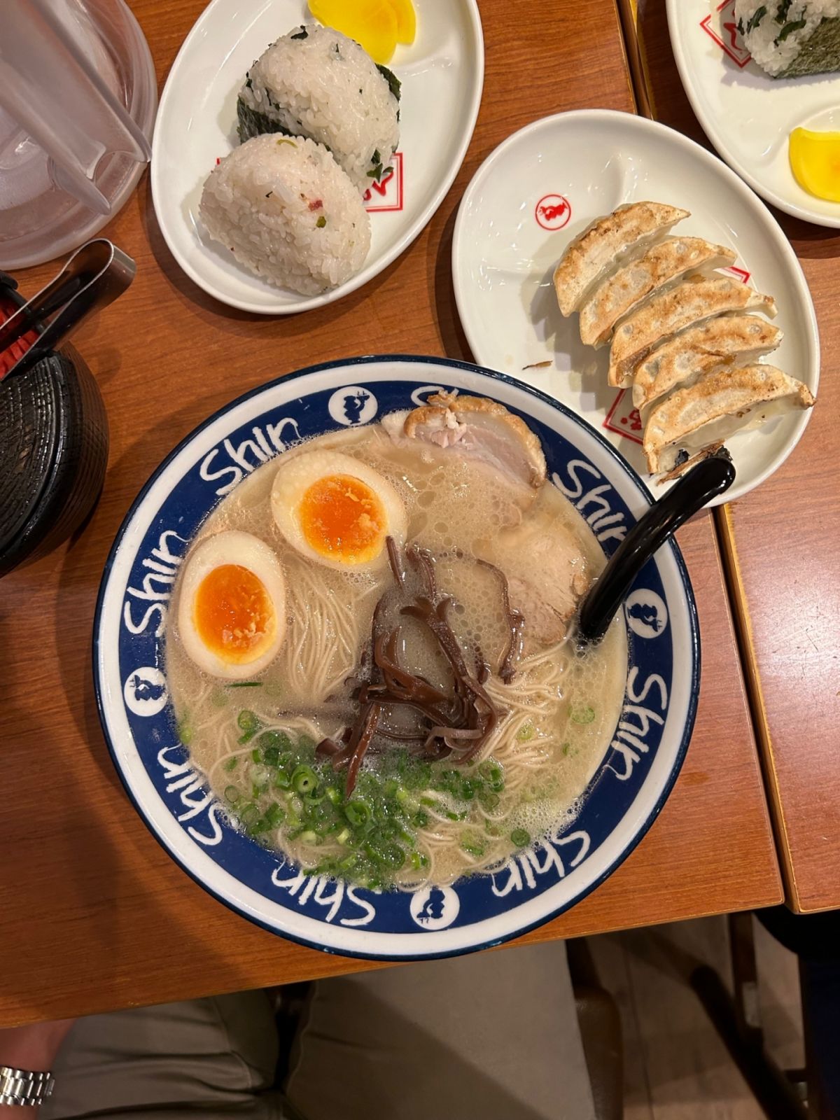 Fukuoka Japan Guide by Angelo Comsti Hakata ramen, gyoza and onigiri at Shin Shin