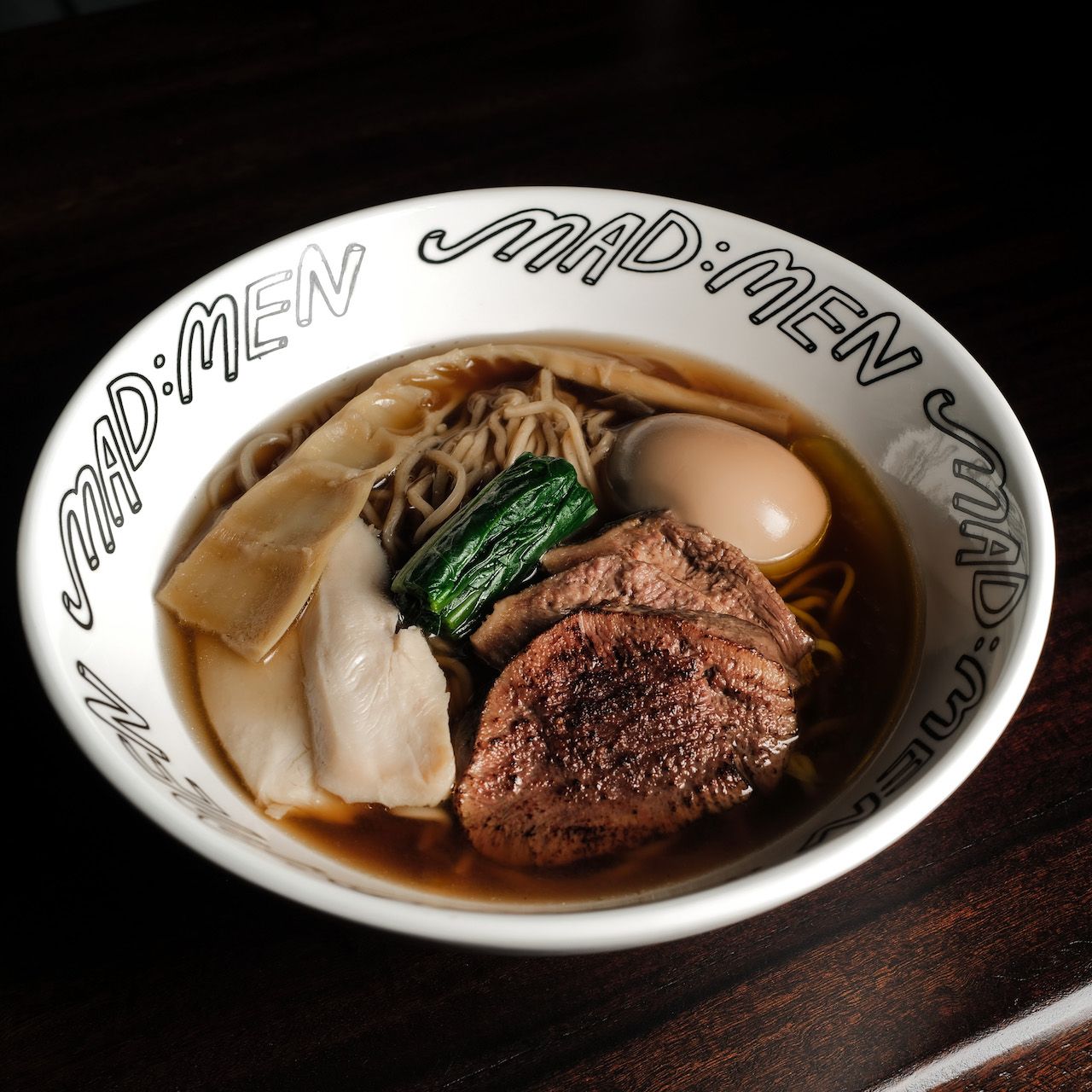 熟成牛舌醬油面麵