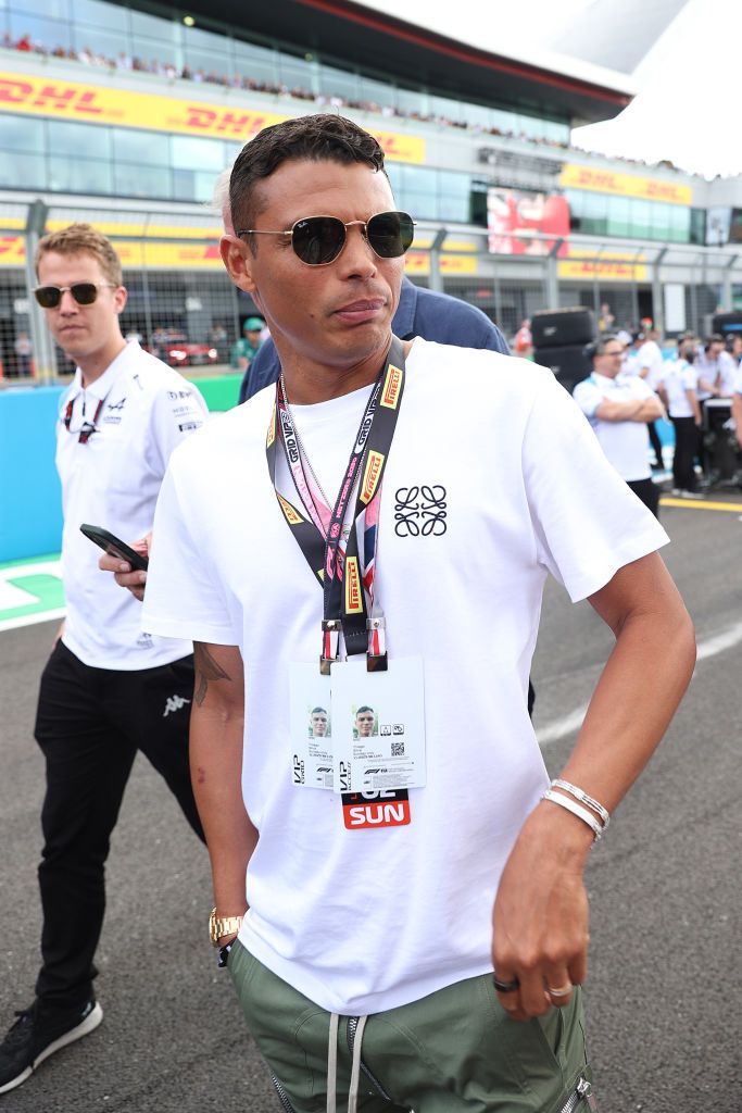 NORTHAMPTON, ENGLAND - JULY 09: Thiago Silva walks on the grid prior to the F1 Grand Prix of Great Britain at Silverstone Circuit on July 09, 2023 in Northampton, England. (Photo by Ryan Pierse/Getty Images)