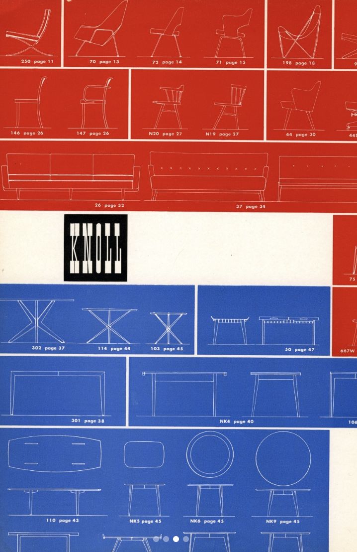 Herbert Matter chief graphic designer for Knoll from 1946 to 1966, shaped the print ads and product catalog that helped launch the Womb Chair into the stratosphere of design (Photo: @knoll/ Instagram)