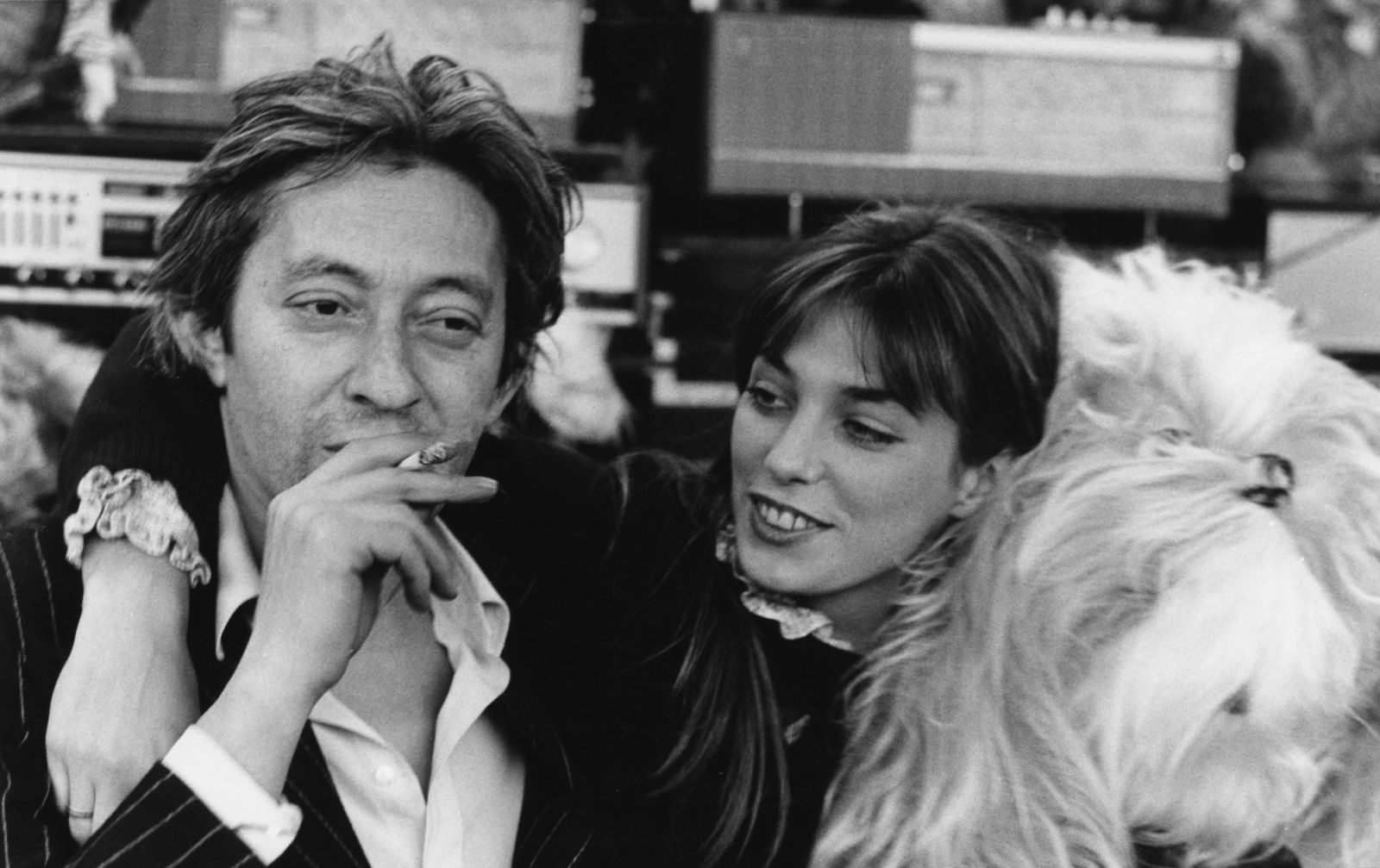 French singer-songwriter Serge Gainsbourg (1928 ï¿½ 1991) with English actress Jane Birkin at Luna Park, Nice, France, 13th December 1973. (Photo by Archive Photos/Getty Images)