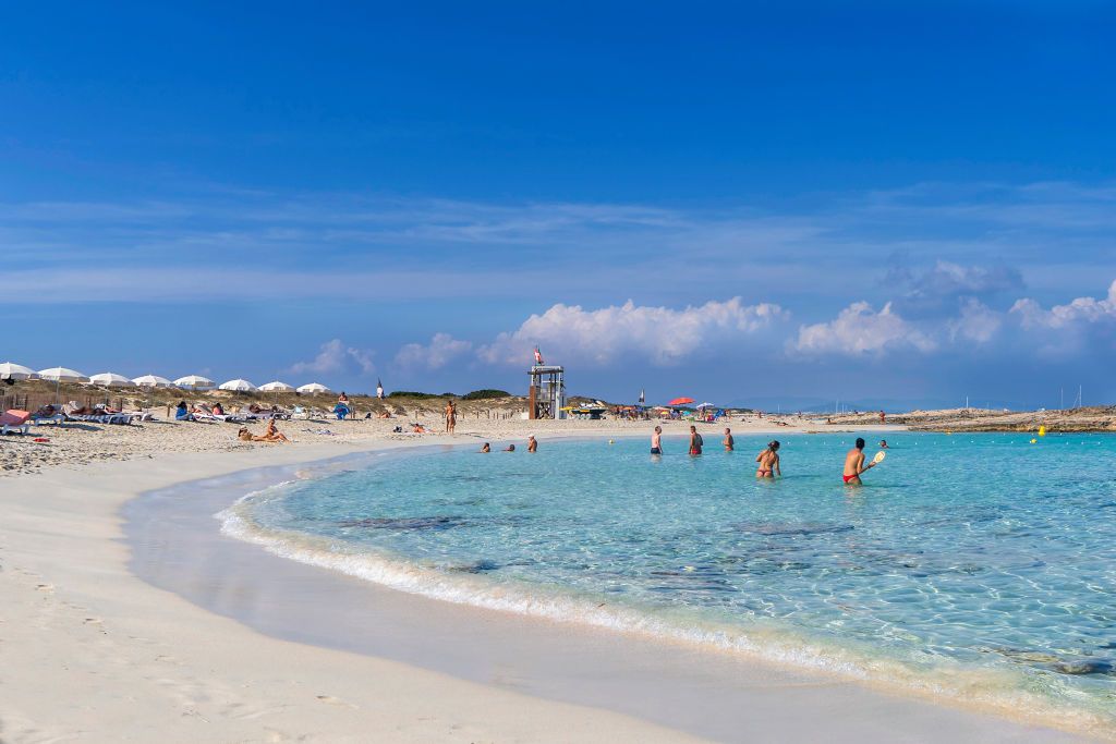 Playa de Levante beach, Balearic Islands, Formentera, Spain. (Photo by: Mauro Flamini/REDA&CO/Universal Images Group via Getty Images)
