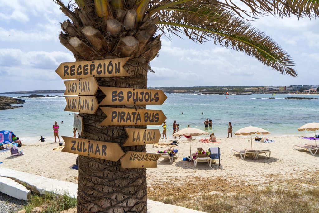 Pujols Beach, Formentera, Balearic Islands, Spain. (Photo by: Mauro Flamini/REDA&CO/Universal Images Group via Getty Images)