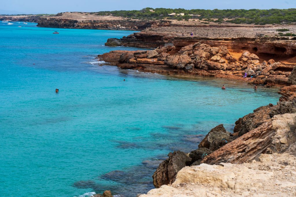 Cala Saona Beach, Formentera, Balearic Islands, Spain. (Photo by: Mauro Flamini/REDA&CO/Universal Images Group via Getty Images)