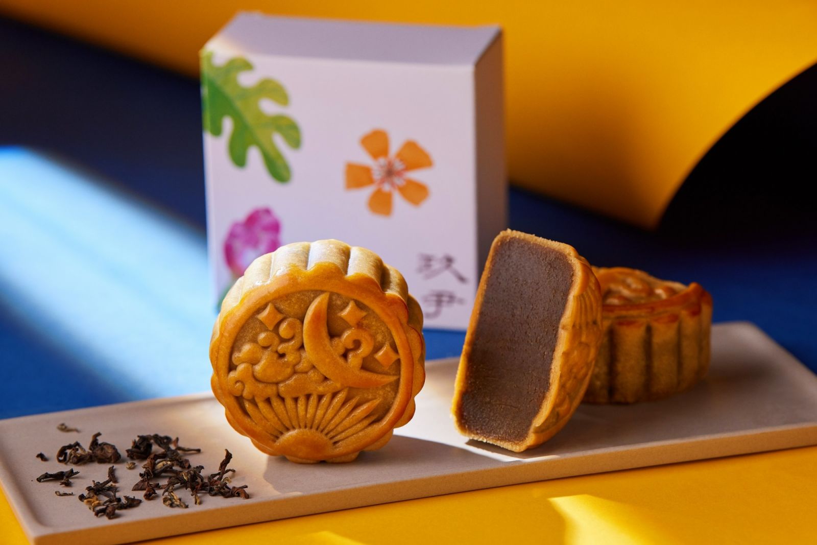玖尹花月蝶舞中秋月餅禮盒-烏龍茶蓮蓉