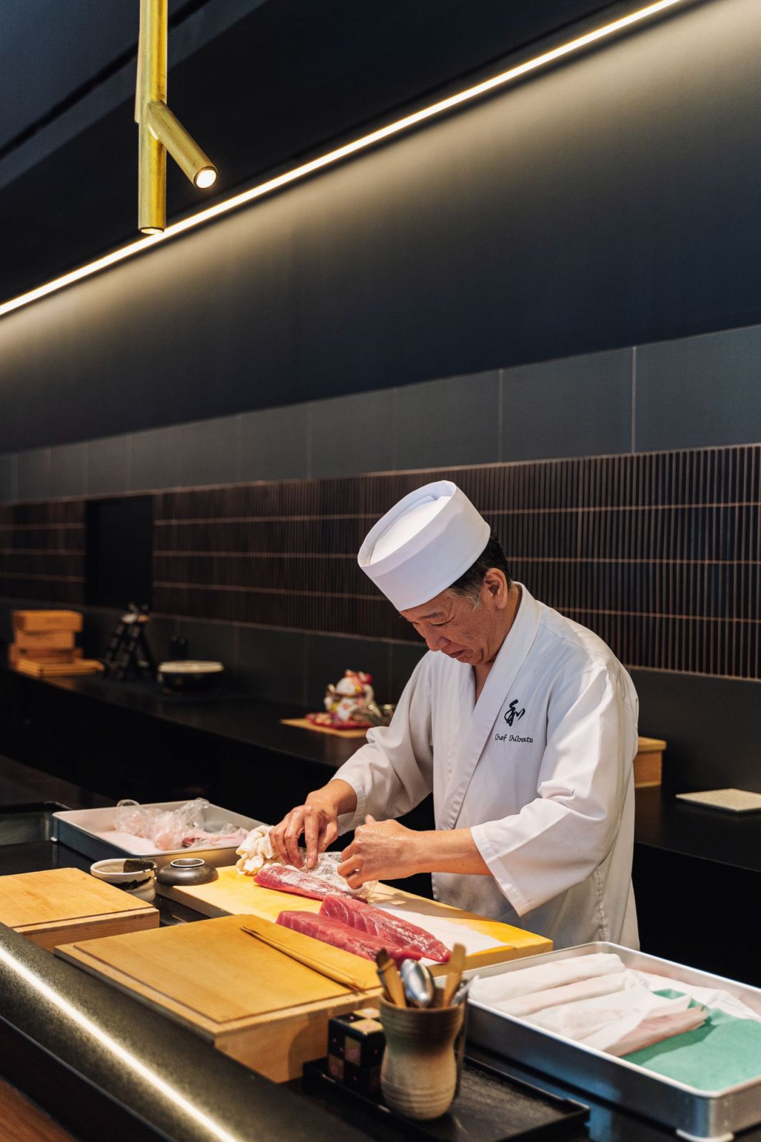 Shibata makes the weekly calls to the fish suppliers himself, ensuring everything is quality checked