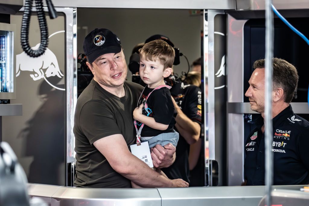 MIAMI, FLORIDA - MAY 06: Elon Musk, South African entrepreneur, business magnate and investor, CEO of SpaceX and Tesla Inc and Twitter, guest of Red Bull Racing and Christian Horner seen during Qualifying ahead of the F1 Grand Prix of Miami at Miami International Autodrome on May 06, 2023 in Miami, Florida. (Photo by Cristiano Barni ATPImages/Getty Images)(Photo: Getty Images)