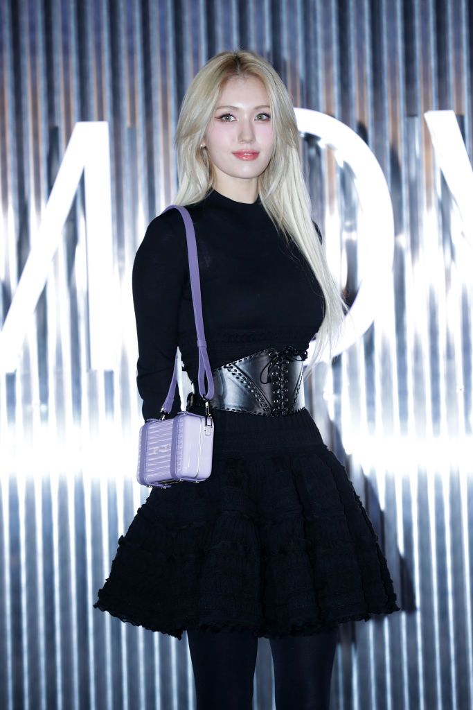 SEOUL, SOUTH KOREA - DECEMBER 09: Somi aka Jun So-Mi (Jeon So-Mi) of girl group I.O.I attends the photocall of the 'RIMOWA' X Banyan Tree club and spa ice link opening at Banyan tree Hotel on December 09, 2022 in Seoul, South Korea. (Photo by Han Myung-Gu/WireImage)