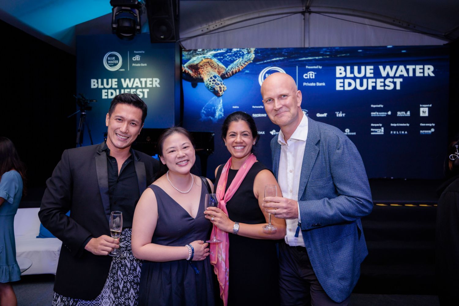 Finalists of the Blue Water Heroes Awards and guests
