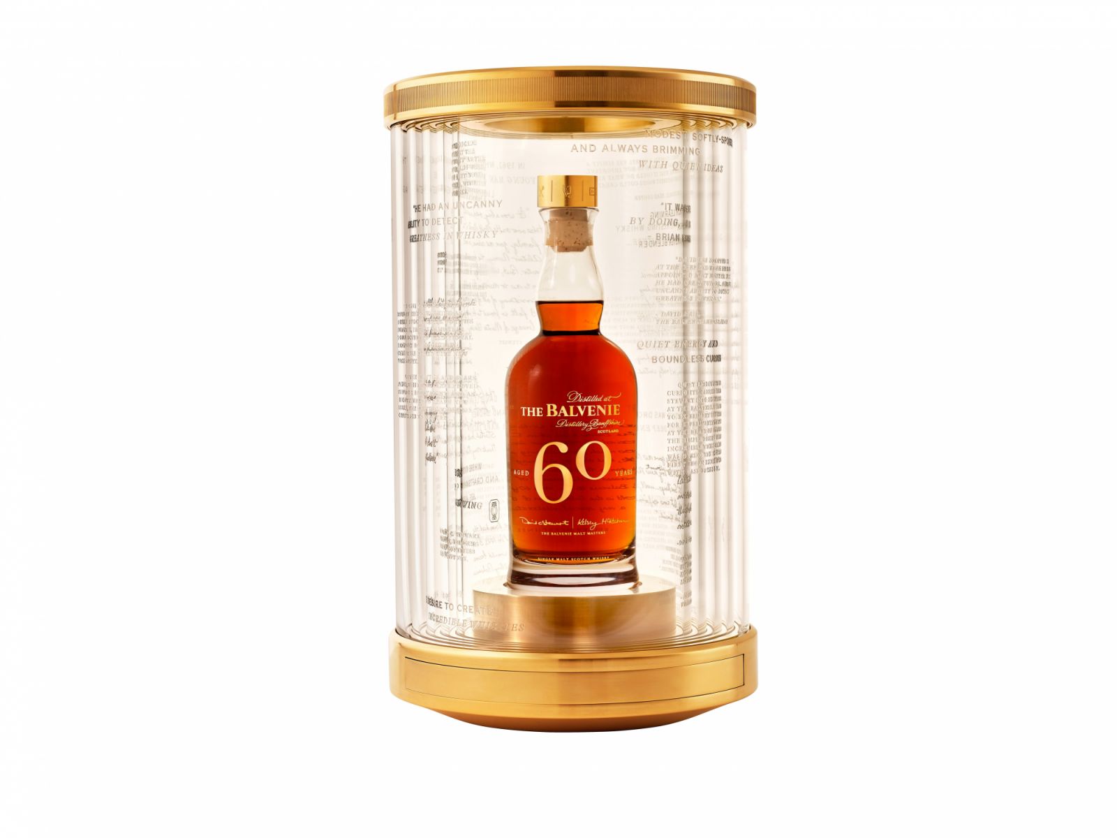 The Balvenie Sixty in its layered tub casing