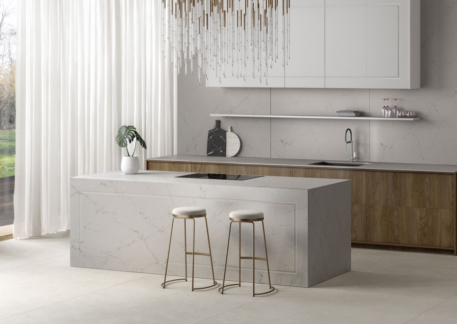 Silestone Le Chic Victorian Silver