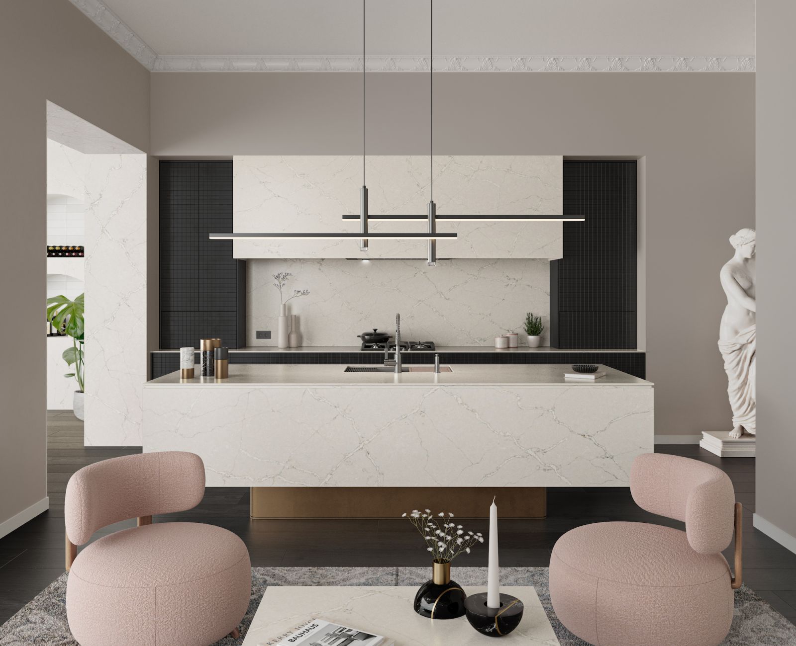 Silestone Le Chic Victorian Silver