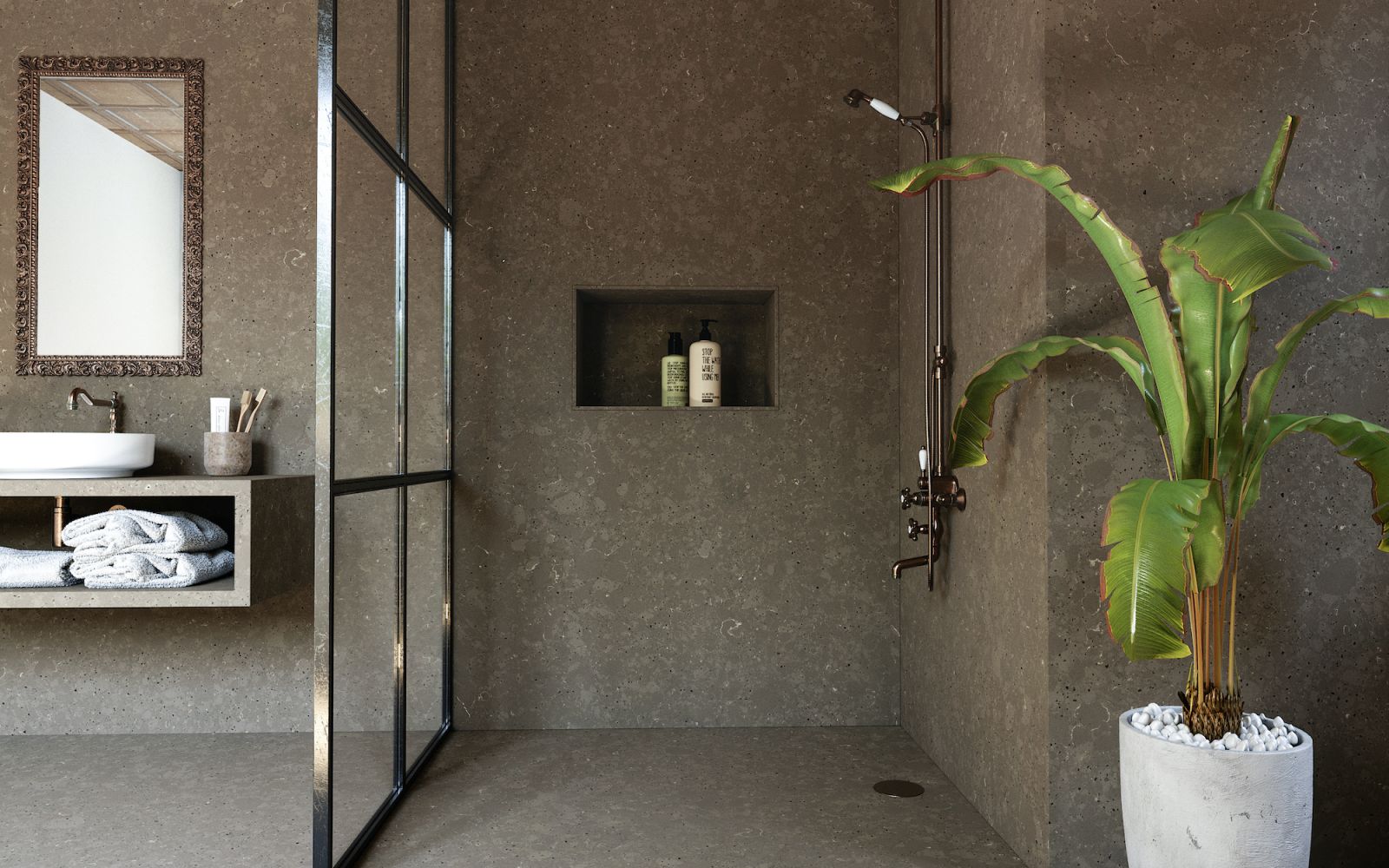 Silestone Urban Crush Brass Relish