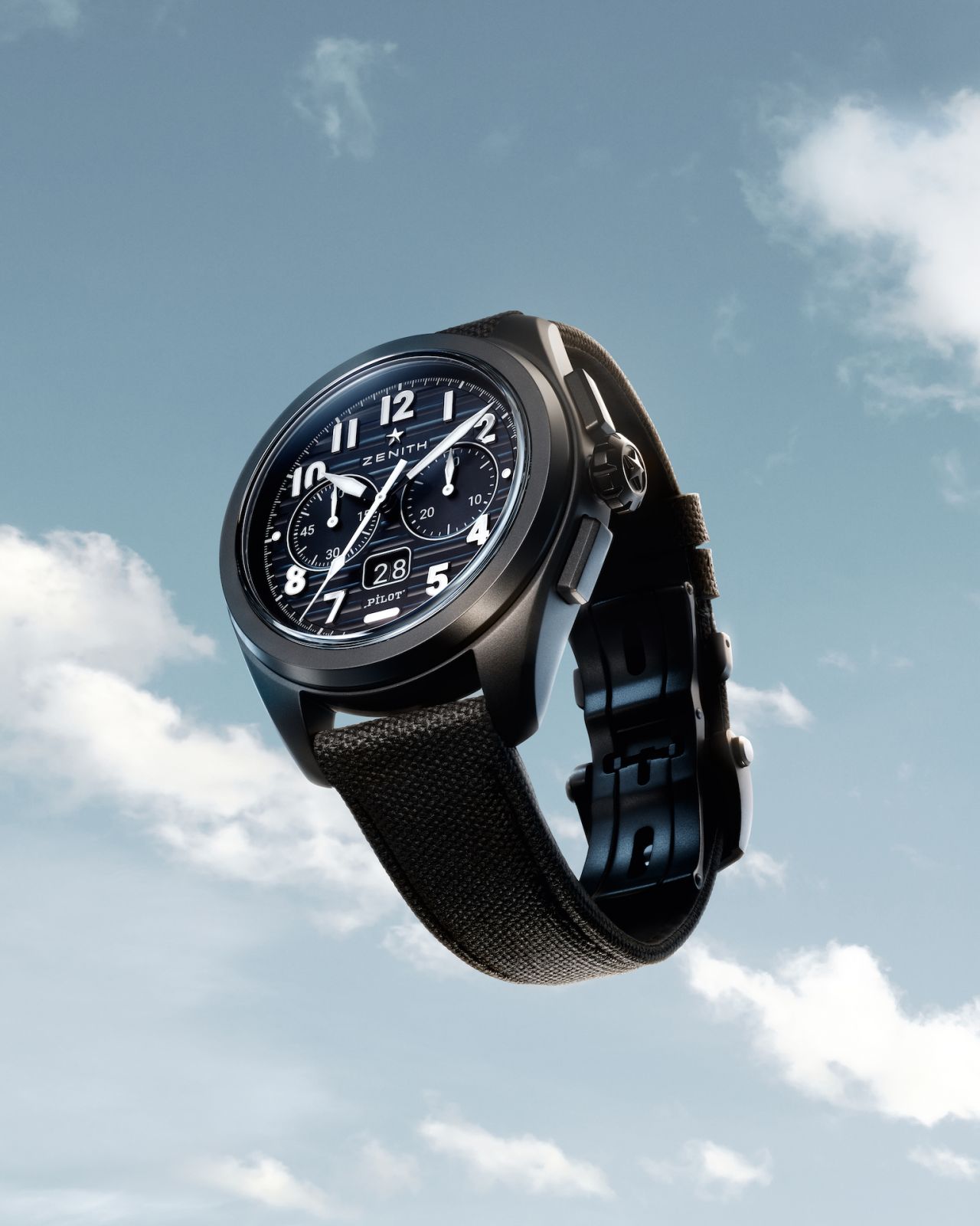 Zenith Pilot Big Date Flyback in ceramic