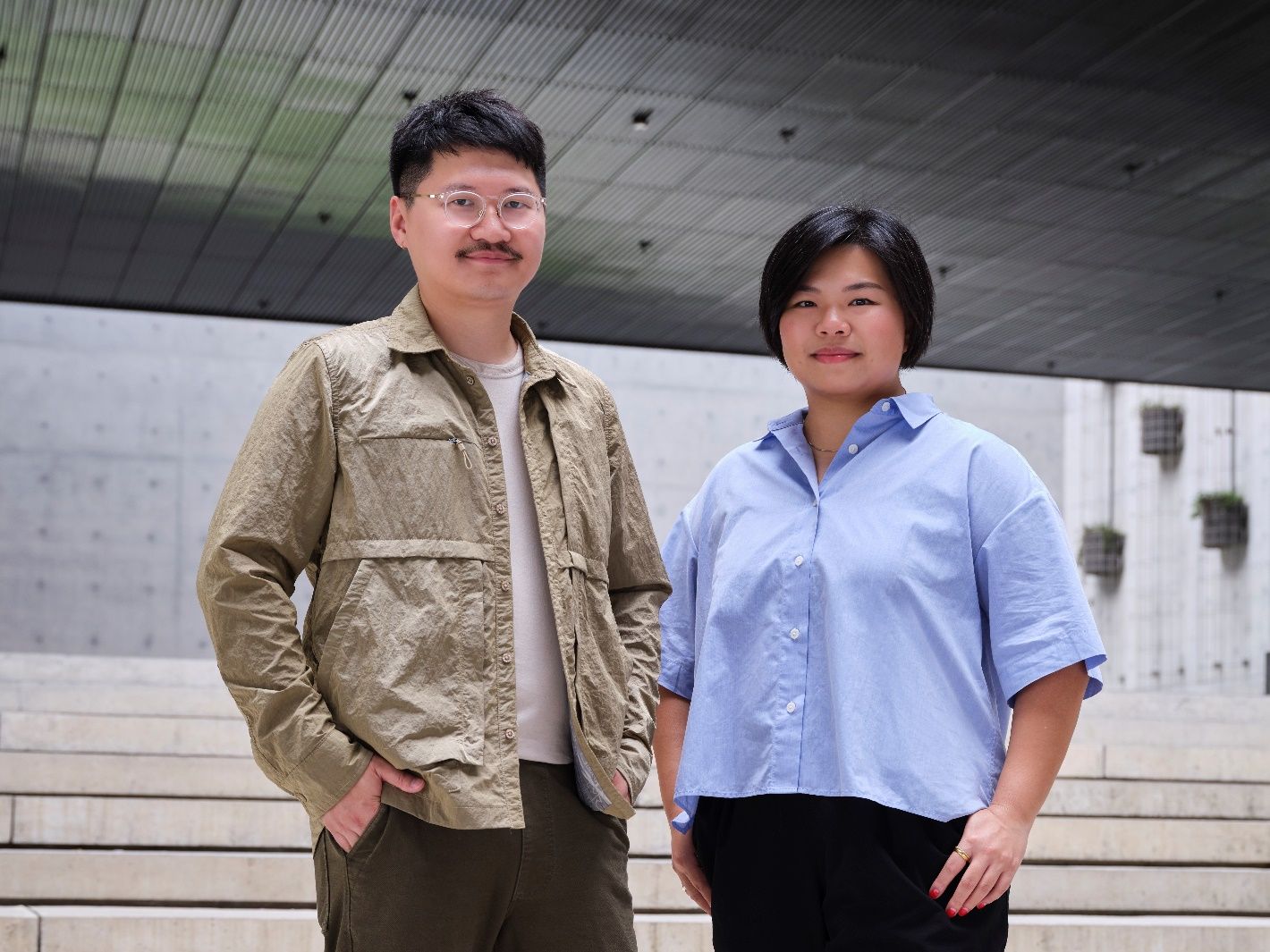 Trevor Yeung (left) will represent Hong Kong at the 60th International Art Exhibition—La Biennale di Venezia, in an exhibition curated by Olivia Chow (right) and co-organised by M+ and the Hong Kong Arts Development Council. (Photo: South Ho. Courtesy of M+, Hong Kong)