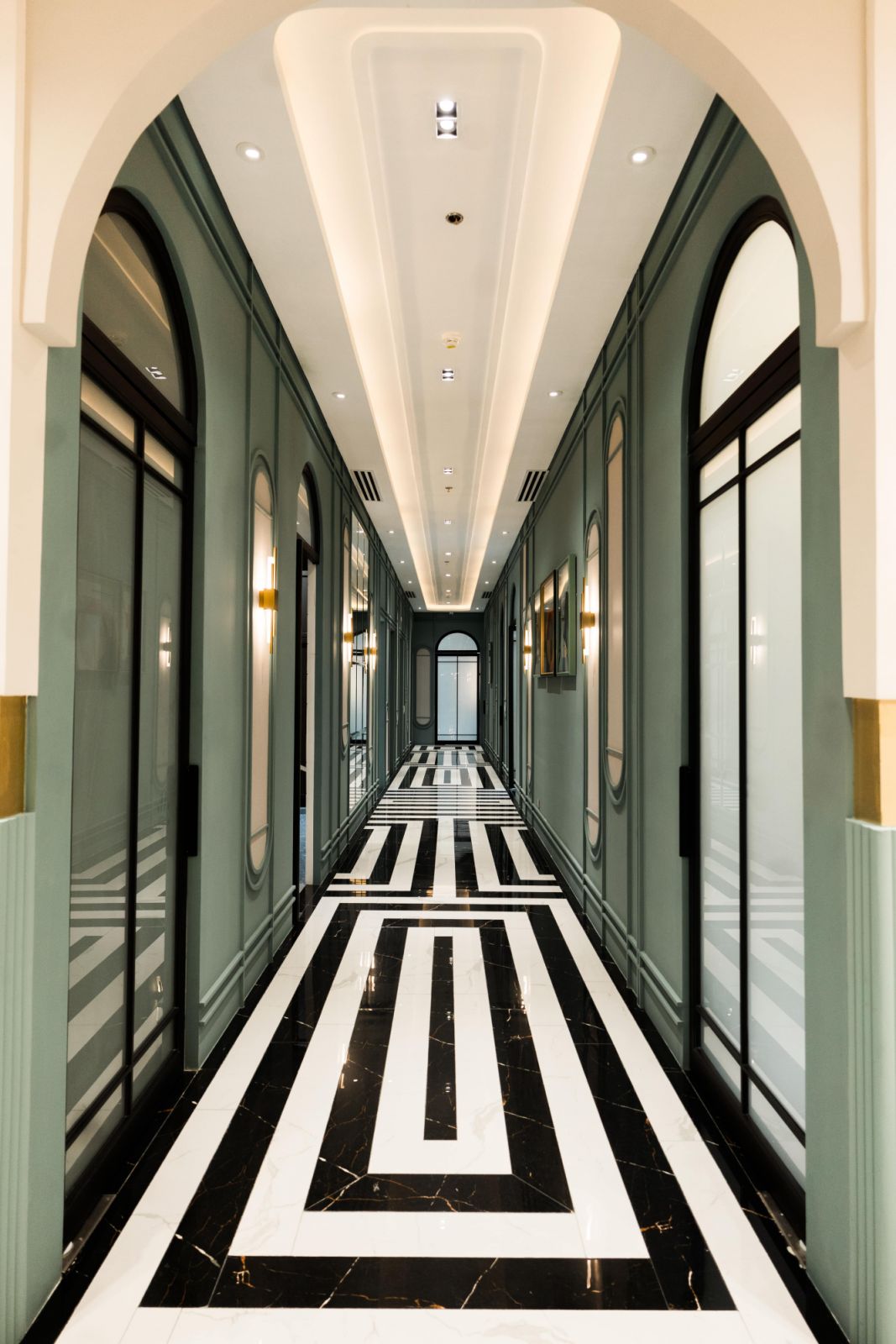Hallway at the clinic (Photo: Courtesy of Elevate Dental)