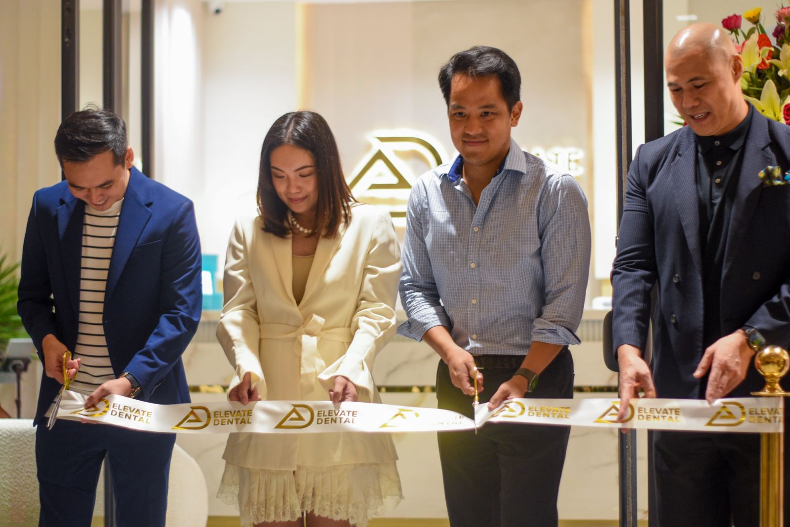 Ribbon-cutting at the recent opening at Mitsukoshi BGC (Photo: Courtesy of Elevate Dental)