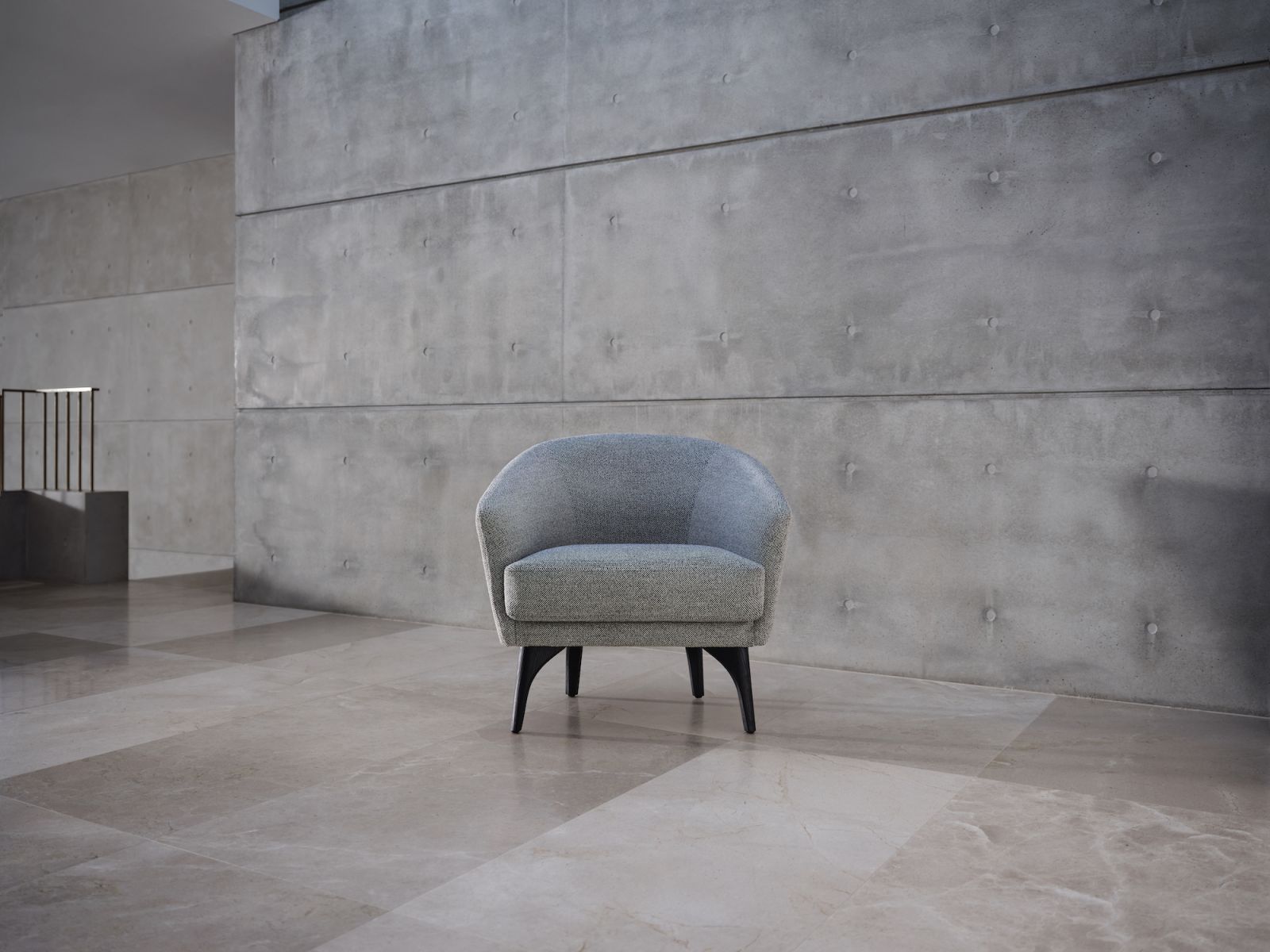 The Boulevard Armchair is a classic silhouette for a contemporary space