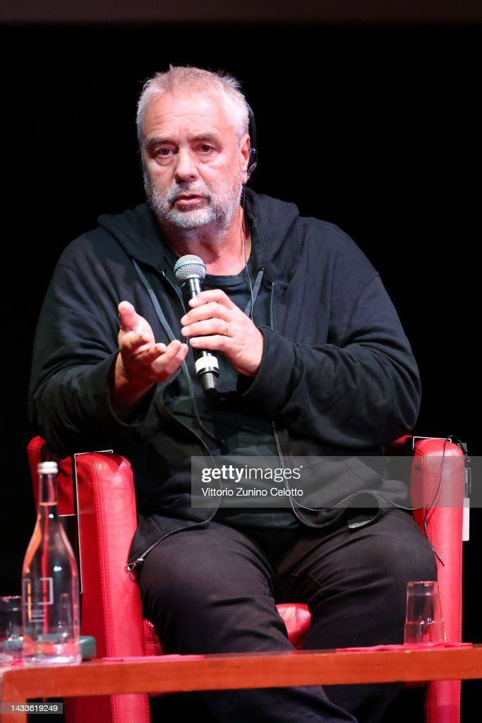 ROME, ITALY - OCTOBER 15: Luc Besson is seen on stage during a masterclass at the 17th Rome Film Festival at Auditorium Parco Della Musica on October 15, 2022 in Rome, Italy. (Photo by Vittorio Zunino Celotto/Getty Images)