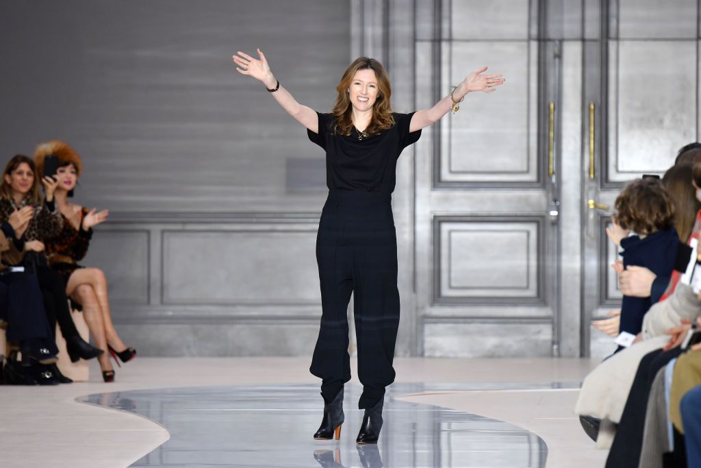 PARIS, FRANCE - MARCH 02: Designer Clare Waight Keller walks the runway during the Chloe show as part of the Paris Fashion Week Womenswear Fall/Winter 2017/2018 on March 2, 2017 in Paris, France. (Photo by Pascal Le Segretain/Getty Images)