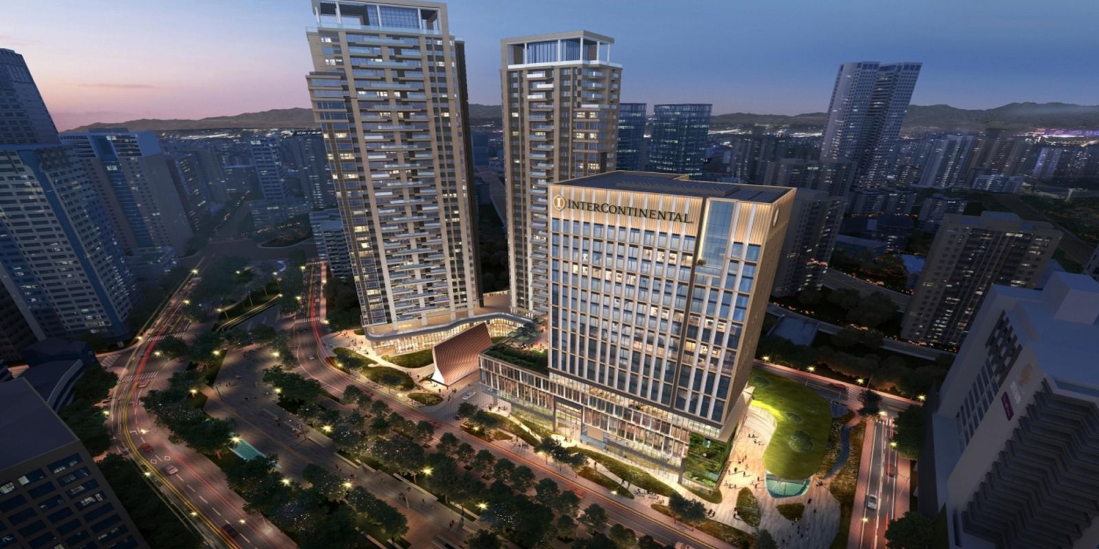 台中洲際酒店外觀（Photo: 台中勤美洲際酒店 InterContinental Taichung）