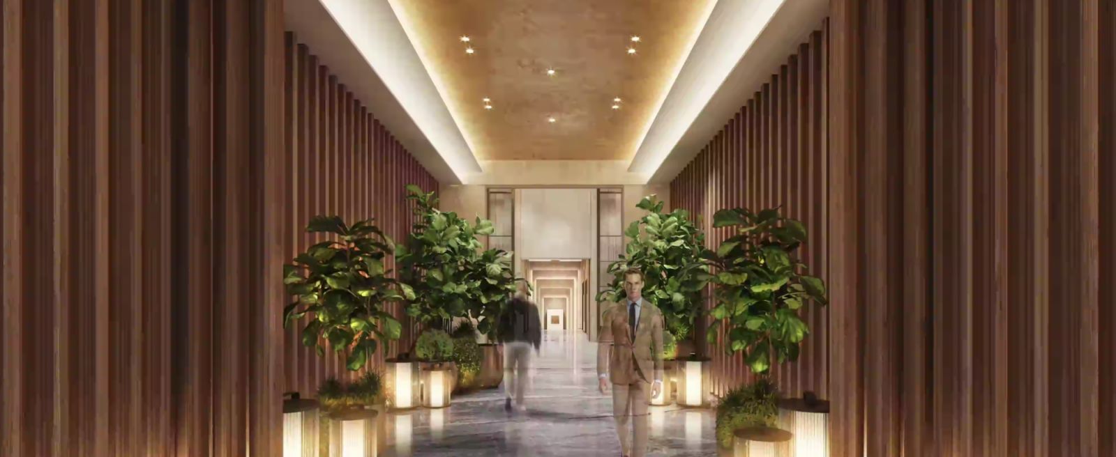 酒店大廳走廊（Photo: 台中勤美洲際酒店 InterContinental Taichung）