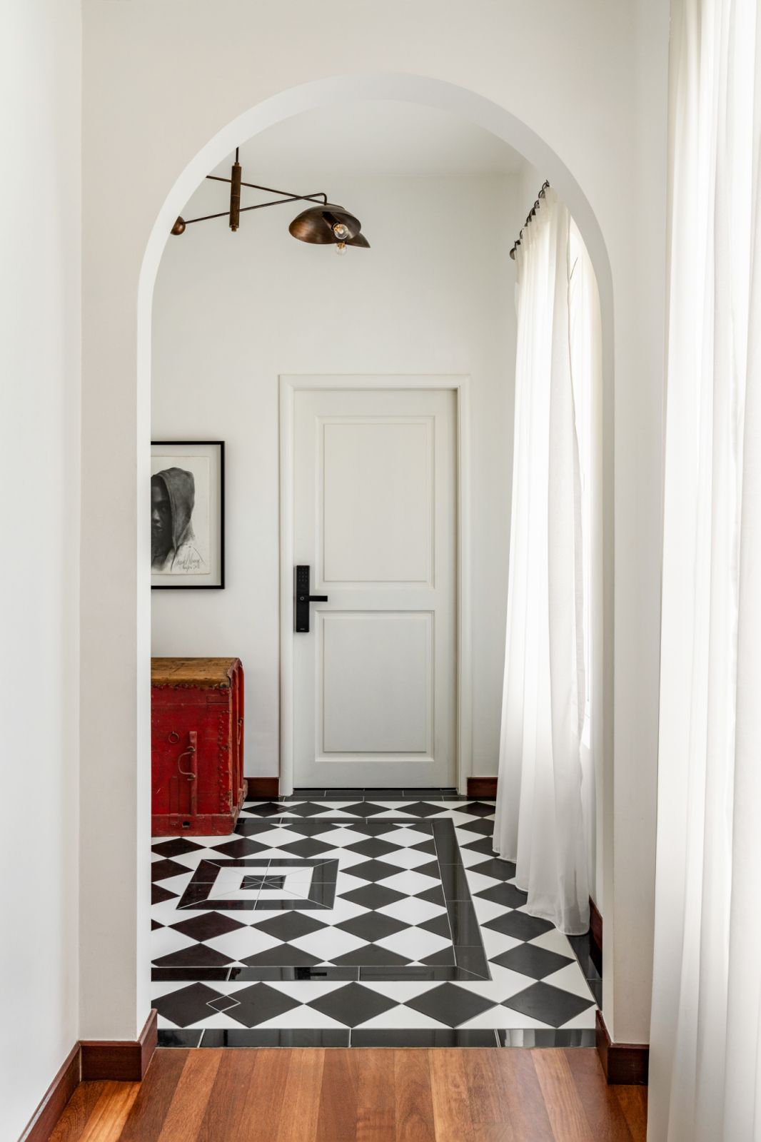 Patterned tiles are a nod to classic homes