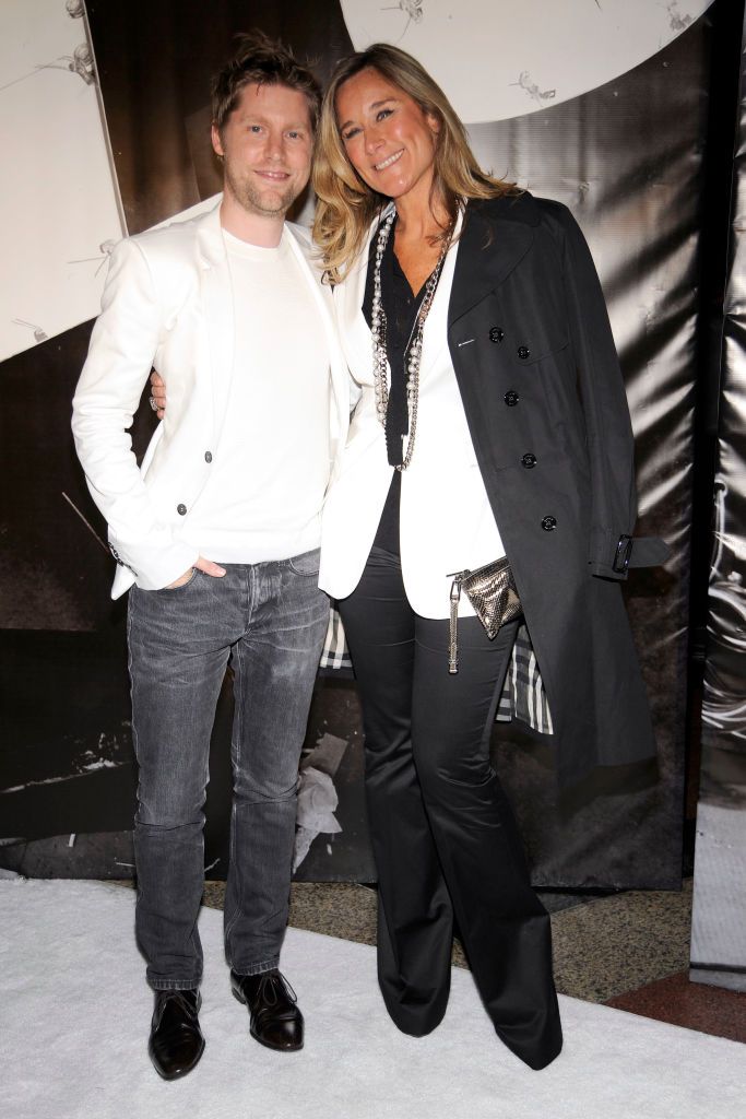 NEW YORK, NEW YORK - MAY 28: Christopher Bailey (Burberry Creative Director) and Angela Ahrendts (Burberry CEO) attend BURBERRY Lights Up NYC Skyline For First Time on "BURBERRY DAY" at The New York Palace Hotel on May 28, 2009 in New York. (Photo by BILLY FARRELL/Patrick McMullan via Getty Images)