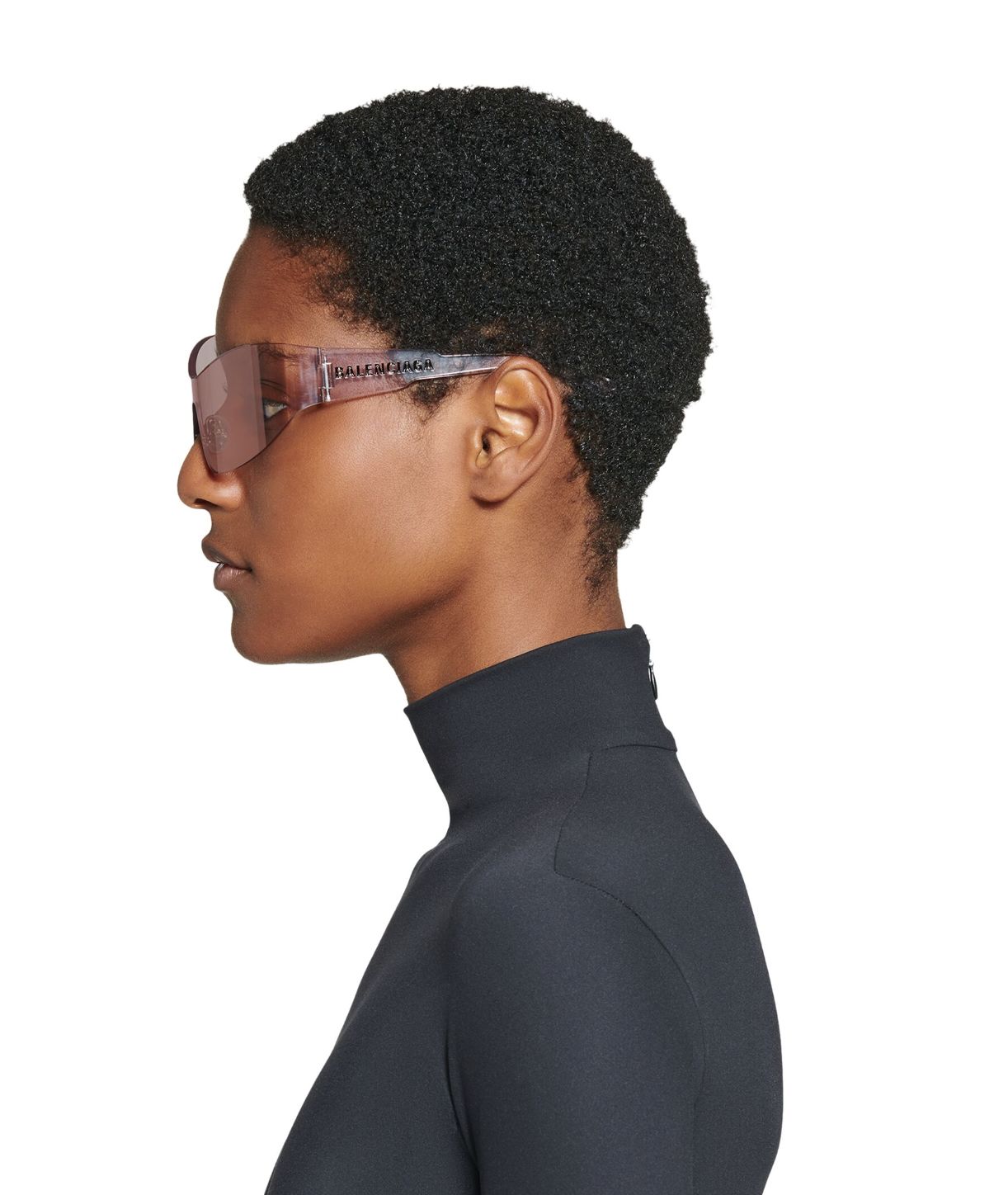 Balenciaga Mono Cat 2.0 Sunglasses in Clear Nylon