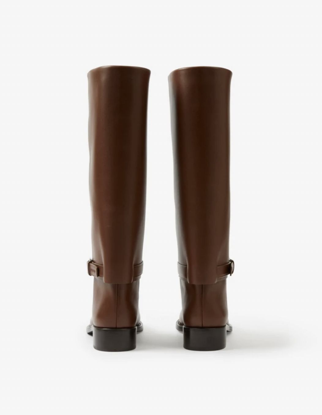 Burberry Fall 2023 Leather Boots in Pine Cone Brown