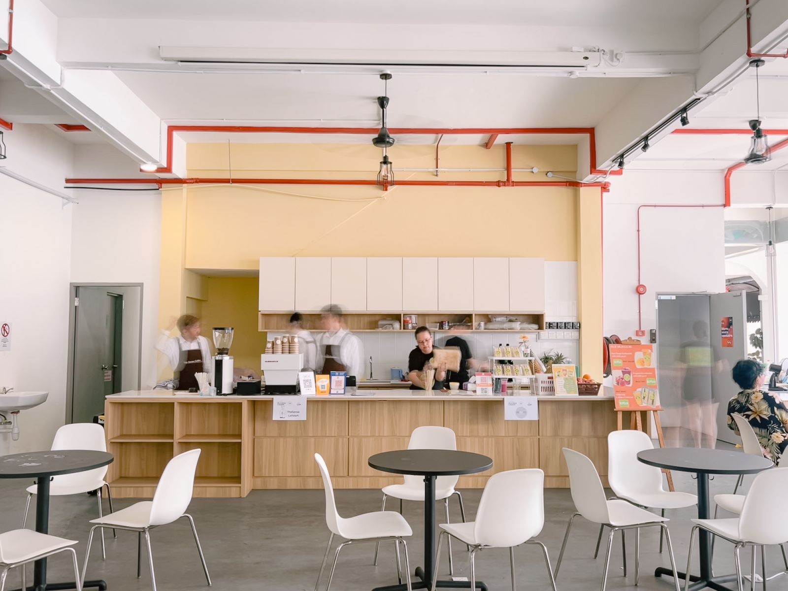 The bustling "kitchen"