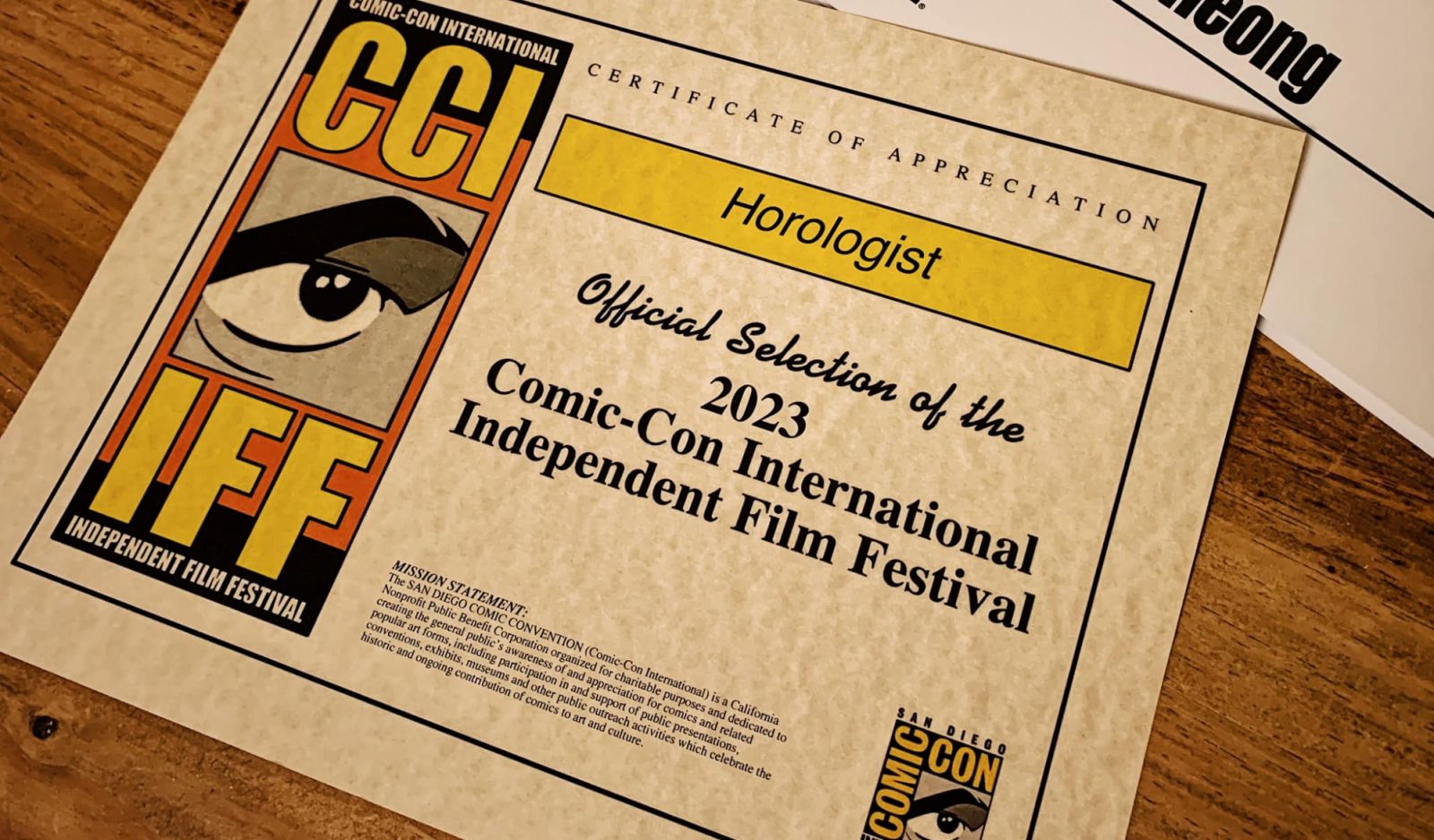 Jared Lee at SDCC for Horologist