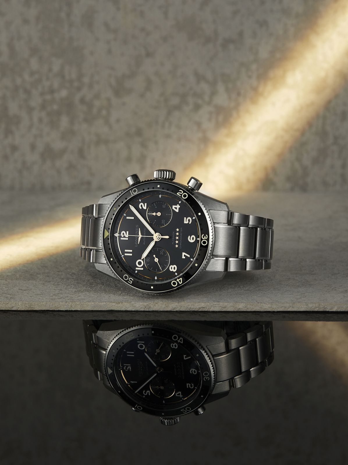 Longines Spirit Flyback with black dial