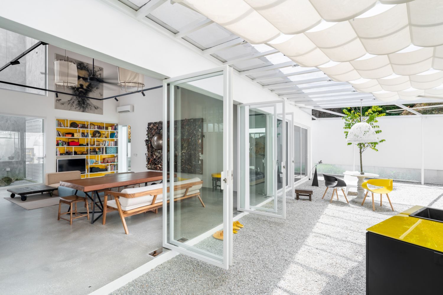 Indoor-outdoor living blends seamlessly in Introverse (Photo: Bricks Begin)
