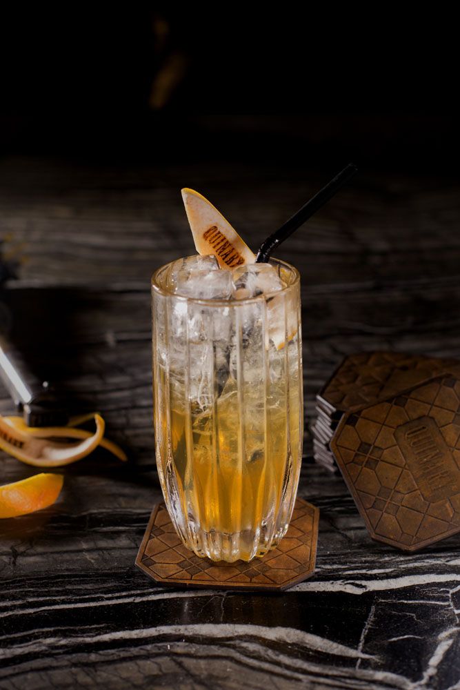 Oolong Tea Collins cocktail at Quinary
