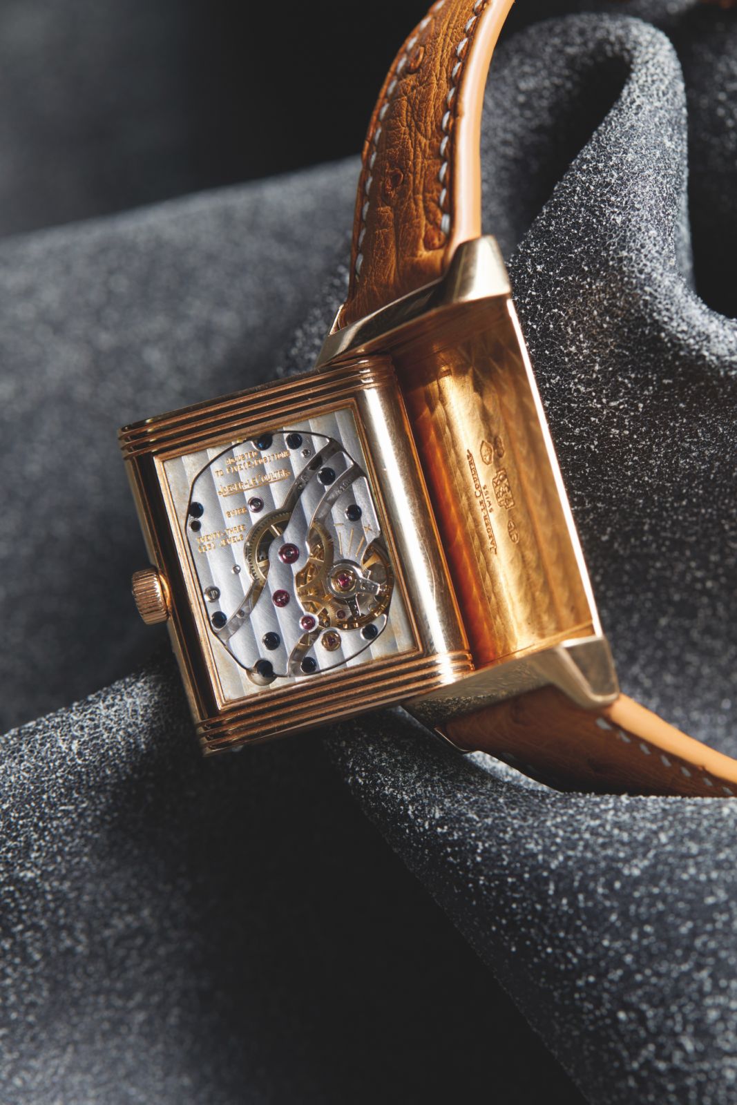 Jaeger-LeCoultre Reverso Grand Taille Sun and Moon 270.2.63 Rose Gold (Photo: courtesy of Tsin Li/Tatler Hong Kong)