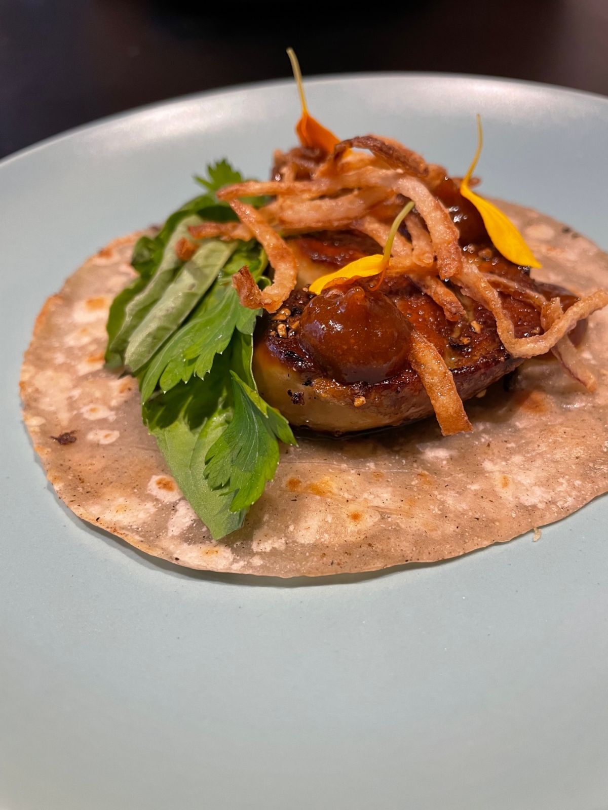 Taqueria Franco foie gras taco