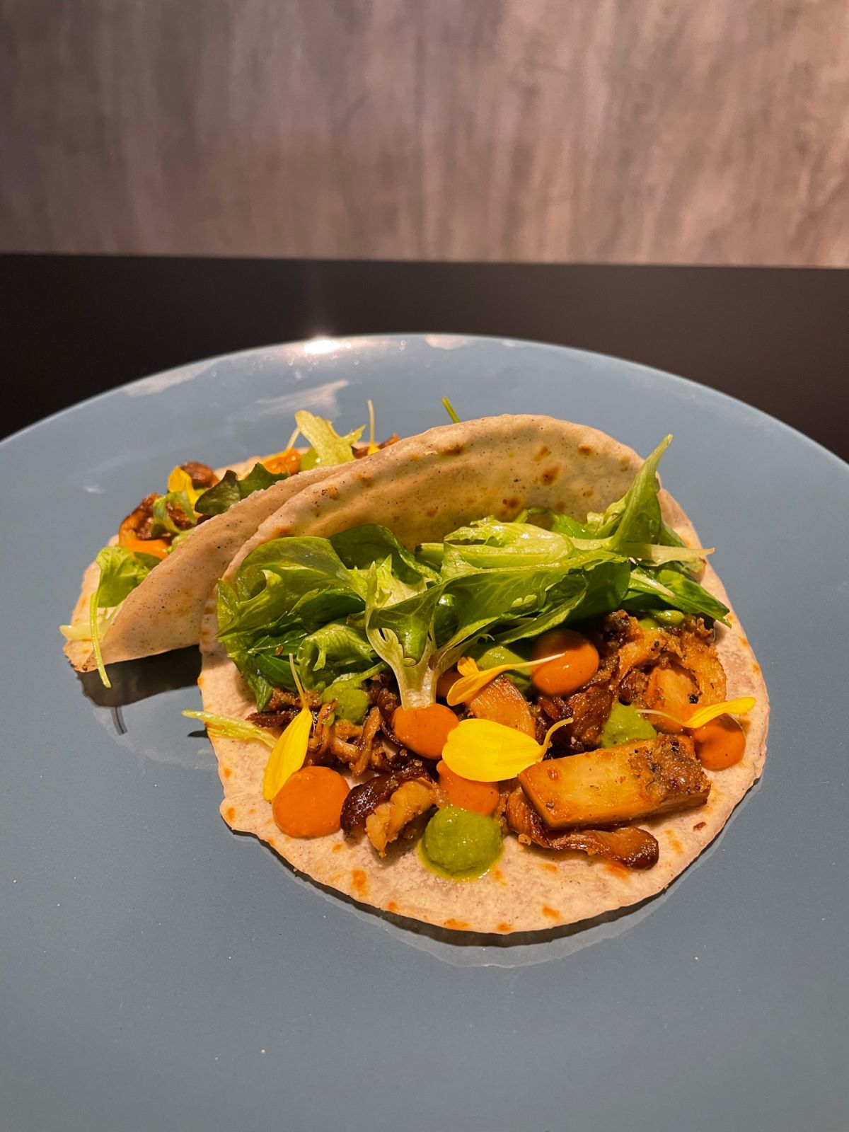 Taqueria Franco sautéed mushroom taco