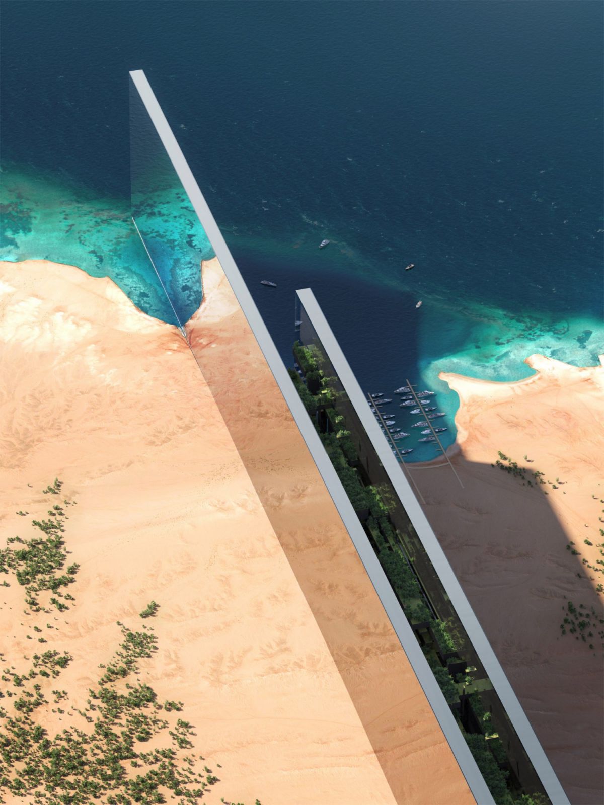 The Line in Saudi Arabia (Photo: Neom)