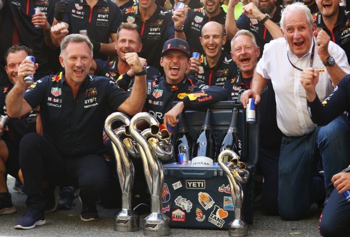 戰績空前！Red Bull車隊在本賽季已取得14場全勝紀錄，Max Verstappen更改寫單季十連勝紀錄。（Photo: Red bull）