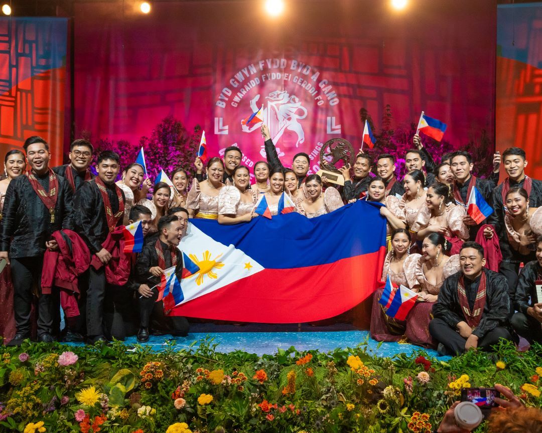 Kammerchor Manila proudly representing the Philippines on the world stage (Photo: Facebook/Llangollen International Musical Eisteddfod)