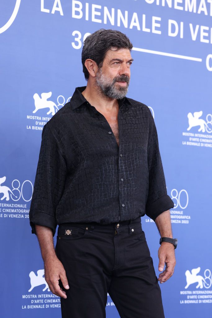 VENICE, ITALY - SEPTEMBER 02: Pierfrancesco Favino attends a photocall for the "Adagio" at the 80th Venice International Film Festival on September 02, 2023 in Venice, Italy. (Photo by Stefania D'Alessandro/WireImage)